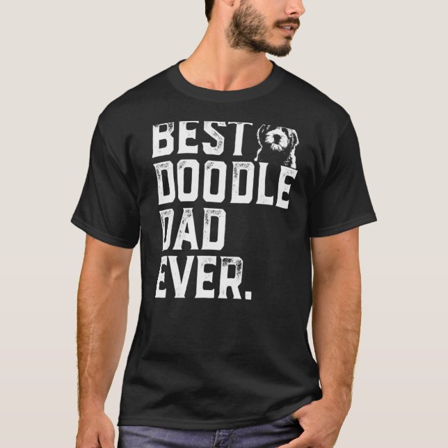 Mens Goldendoodle Dad Best Doodle Dad Ever T-Shirt (Front)