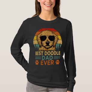 Mens Goldendoodle Dog Vintage Best Doodle Dad Ever T-Shirt