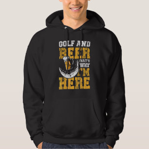 Mens Golf And Beer Pro Green Sport & Fun Drinking Hoodie
