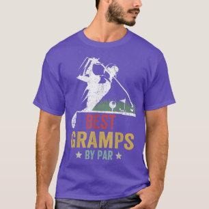 Mens Golf Best Gramps By Par Daddy Golfer Father's T-Shirt