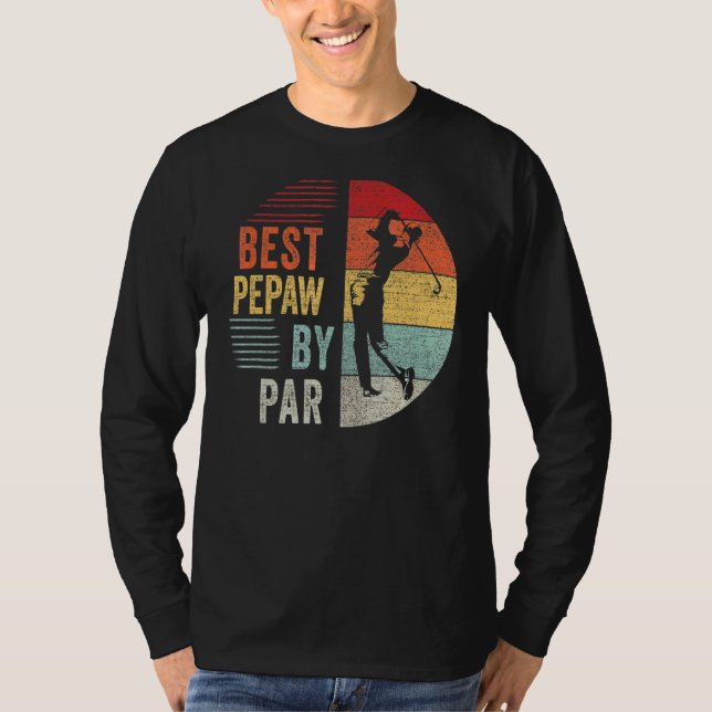 Mens Golf Best Pepaw By Par Grandpa Golfer Father' T-Shirt (Front)