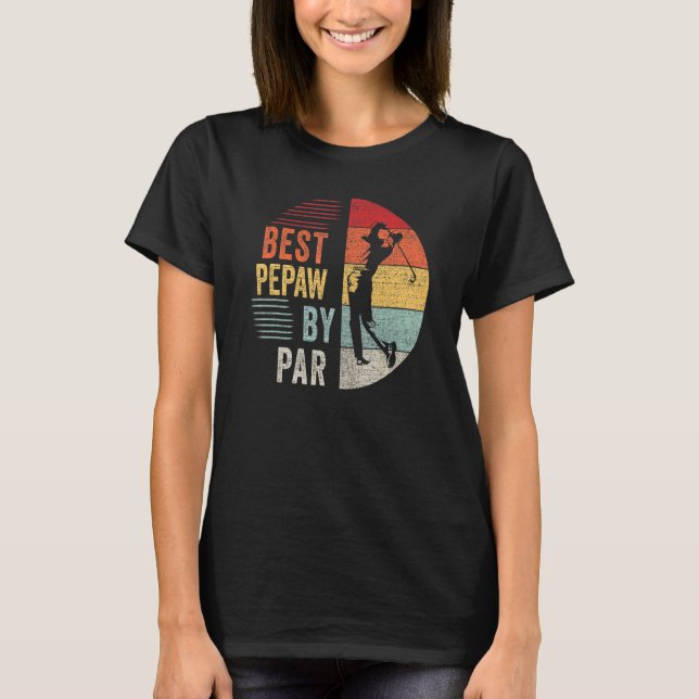 Mens Golf Best Pepaw By Par Grandpa Golfer Father' T-Shirt (Front)