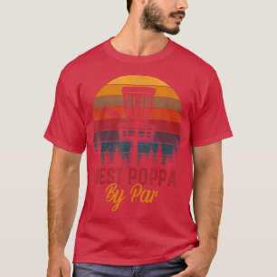Mens Golf Best Poppa By Par Daddy Golfer Father's T-Shirt