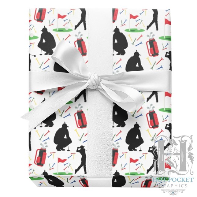 Men's Golf Gift Wrapping Paper (Creator Uploaded)
