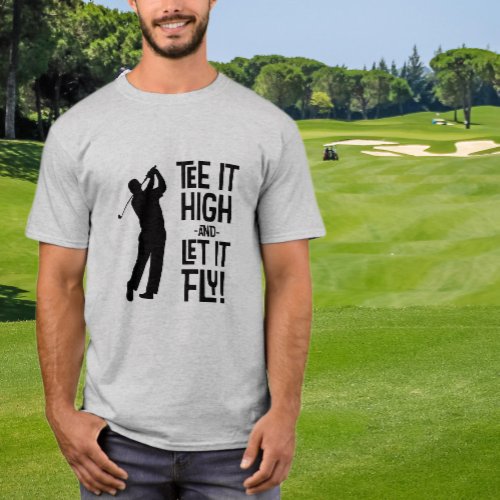 Mens Golfer Golf Humor Funny Sports Quote Black T_Shirt