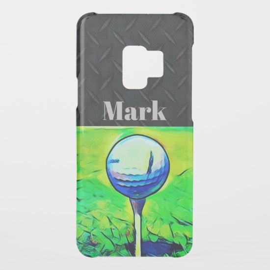 Men's Golfing Diamond Plate Sports Hobby Golf Uncommon Samsung Galaxy S9 Case