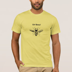 Men's "Got Bees?" T-shirt in lemon yellow