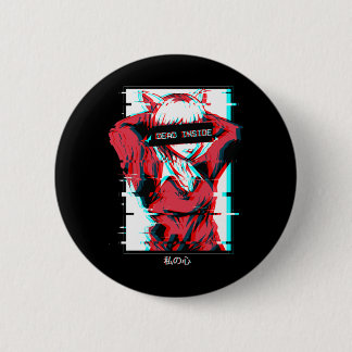 Mens Government Agencyd Inside Anime Girl Japanese Button
