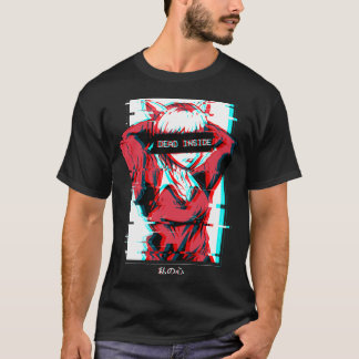 Mens Government Agencyd Inside Anime Girl Japanese T-Shirt