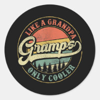 Mens Gramps Like a Grandpa Only Cooler Vintage