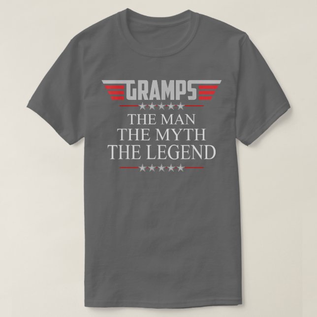 Mens Gramps The Man The Myth The Legend V2 Gramps  T-Shirt (Design Front)