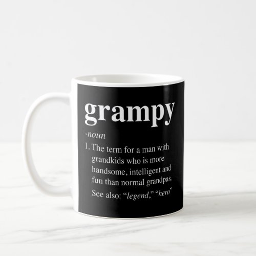 Mens Grampy Definition Dictionary Entry For Men Da Coffee Mug