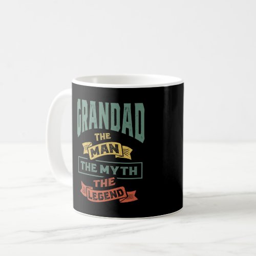 Mens Grandad The Legend Grandpa Gift Coffee Mug
