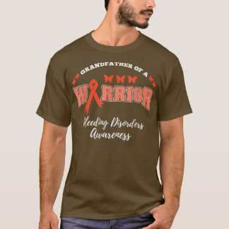 Mens Grandfather Of A Warrior Bleeding Disorders A T-Shirt