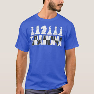 Mens Grandma Chess Board Game Player Mom  T-Shirt