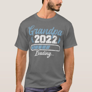 Mens Grandpa 2022 Pregnancy Reveal First time Gran T-Shirt