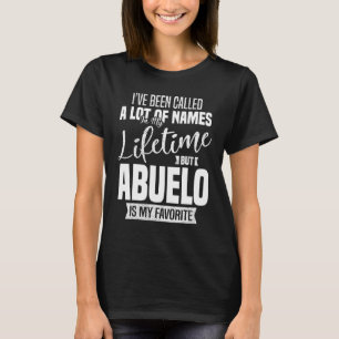 Mens Grandpa Abuelo Quotes Fathers Day T-Shirt