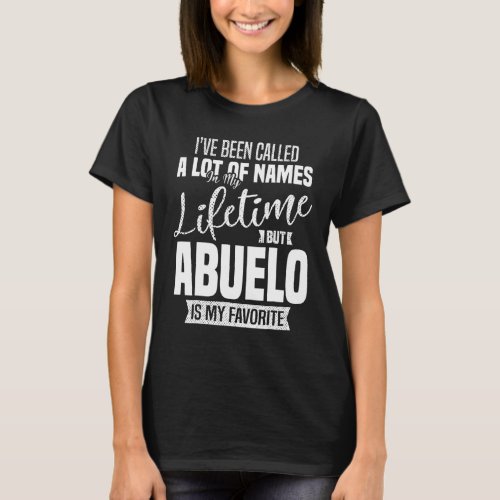 Mens Grandpa Abuelo Quotes Fathers Day T_Shirt