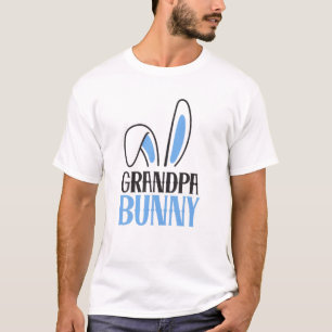 Mens Grandpa Bunny Costume Funny Family Matching E T-Shirt