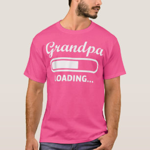 Mens Grandpa loading  Pregnancy Announcement Grand T-Shirt