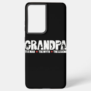 Mens Grandpa The Man The Myth The Fishing Legend Samsung Galaxy S21 Ultra Case
