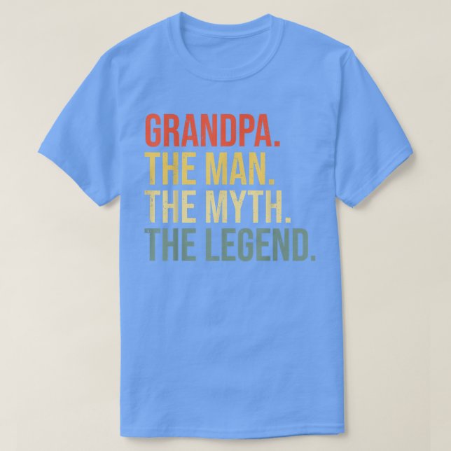Mens Grandpa The Man The Myth The legend Grandfath T-Shirt (Design Front)