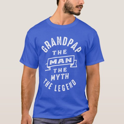 Mens Grandpap The Man Myth Legend Gift T_Shirt