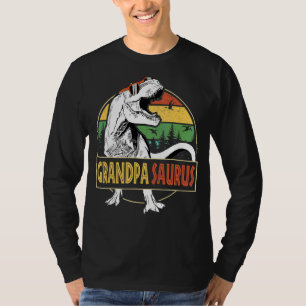 Mens Grandpasaurus Rex Dinosaur  Grandpa Saurus Fa T-Shirt