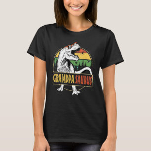 Mens Grandpasaurus Rex Dinosaur Grandpa Saurus Fa T-Shirt