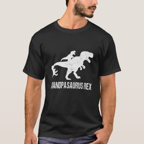 Mens Grandpasaurus T Rex Dinosaur Grandpa Saurus F T_Shirt