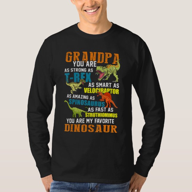 Mens Grandpasaurus T Rex Dinosaur Grandpa Saurus F T-Shirt (Front)