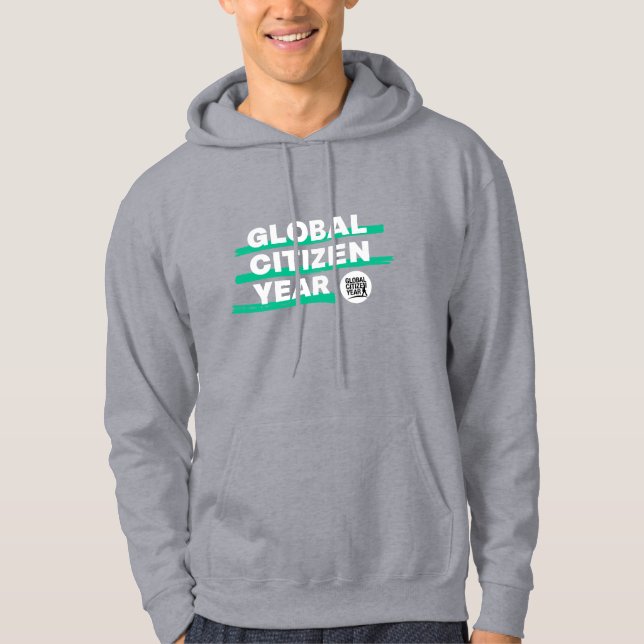 Men's gray hooded sweatshirt (Front)