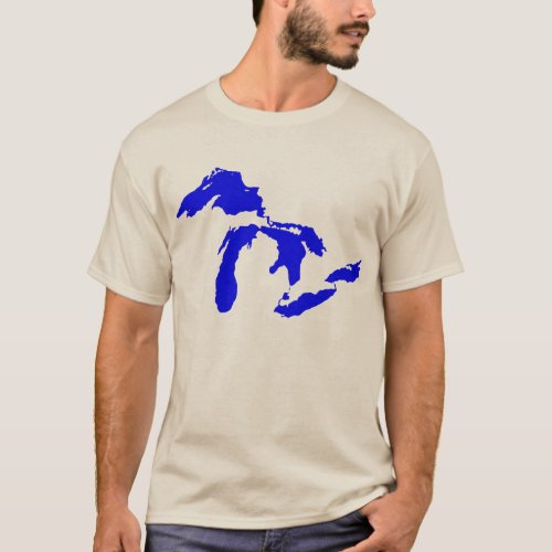 Mens Great Lakes logo graphic T_Shirt