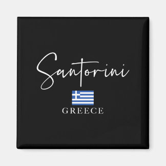 Mens Greece Flag Vacation - Island Santorini Magnet