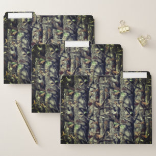 Men's Green and Brown Camouflage File Folders