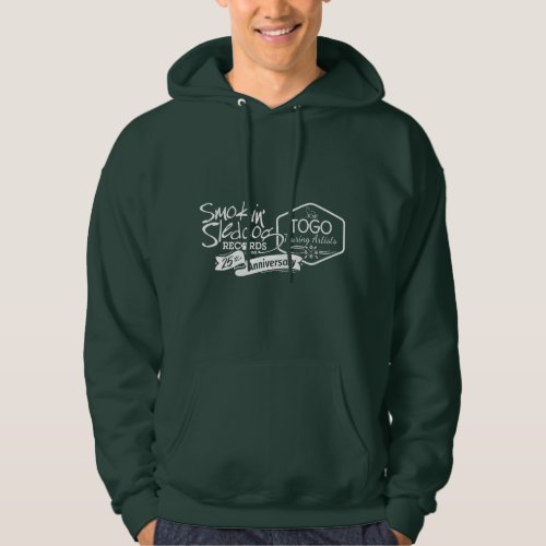 Mens Green Pullover Sweatshirt with Front Logo