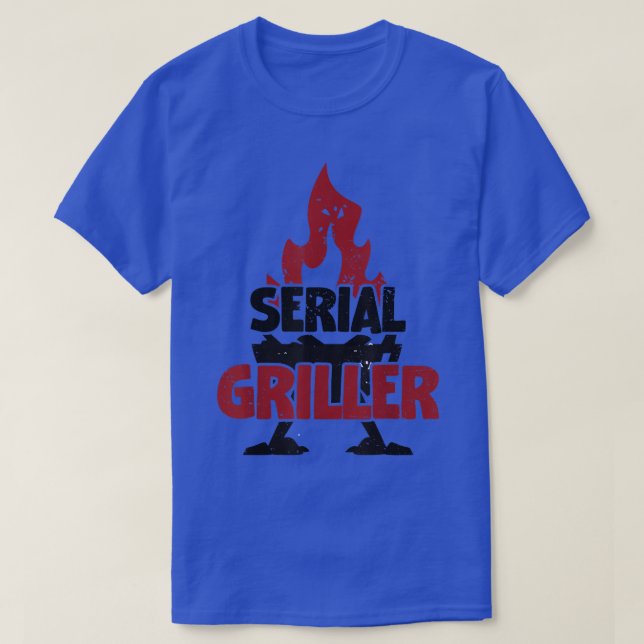Mens Grill Grilling Serial Griller Father's Day Me T-Shirt (Design Front)