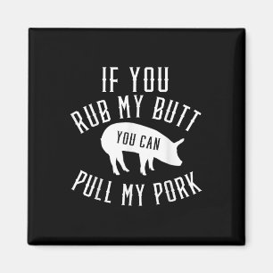 Mens Grilling T Shirt Funny Gift Pork Bbq Smoker G Magnet