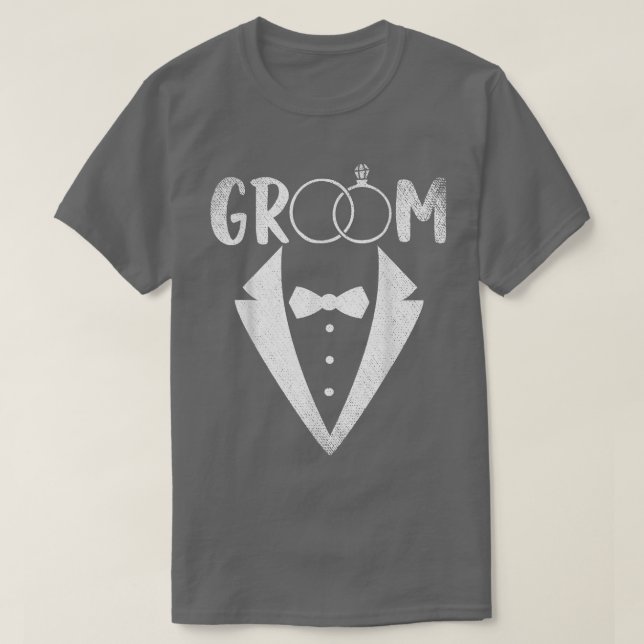 Mens Groom Bachelor Party Marriage Wedding Bachelo T-Shirt (Design Front)