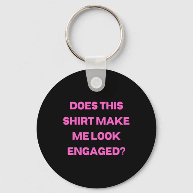 Mens Groom Bachelor Party Wedding Does Shirt Make  Keychain (Front)