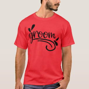 Mens Groom Cute Engagement Matching Newlyweds Bach T-Shirt