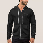 Mens Groom Hoodie<br><div class="desc">This men's Bella soft zip hoodie is for the groom to relax in,  is shown in black and has Groom text on the front and back side. 
Customize this item or buy as is.</div>