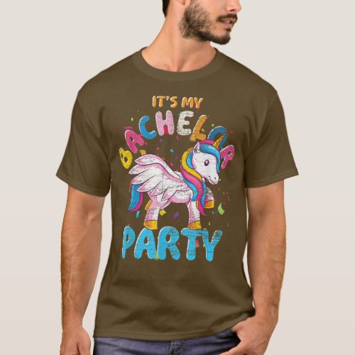 Mens Groom Its My Bachelor Party Unicorn Funny Bac T_Shirt