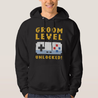 Mens Groom Level Unlocked - Bachelor Party Stag Gr Hoodie