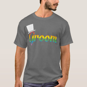 Mens Groom LGBT Gay Bachelor Party  T-Shirt