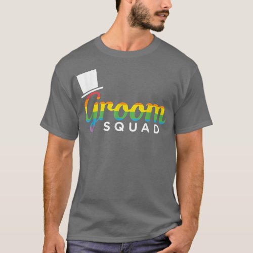 Mens Groom Squad LGBT Gay Bachelor Party  T_Shirt