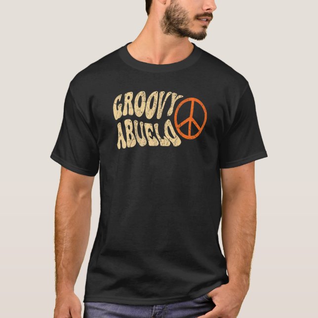 Mens Groovy Abuelo 70s Aesthetic Nostalgia 1970's  T-Shirt (Front)