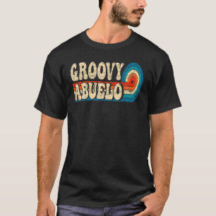 Mens Groovy Abuelo 70s Aesthetic Nostalgia 1970's  T-Shirt