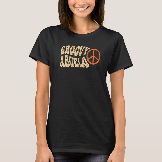 Mens Groovy Abuelo 70s Aesthetic Nostalgia 1970's  T-Shirt (Front)