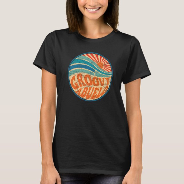 Mens Groovy Abuelo 70s Aesthetic Nostalgia 1970's  T-Shirt (Front)